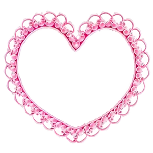 Cute Heart Edging PNG Axg44 PNG