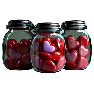 Cute Heart In A Jar PNG Pqv PNG