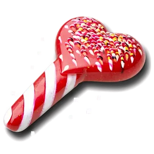 Cute Heart Lollipop PNG 06292024