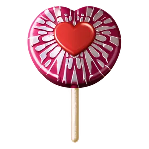 Cute Heart Lollipop PNG 27