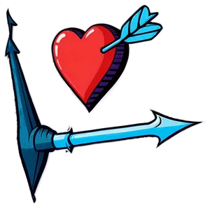 Cute Heart With Arrow PNG Qtu27