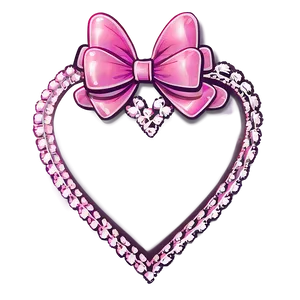 Cute Heart With Bow PNG 05232024