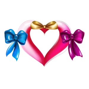 Cute Heart With Bow PNG Bab48