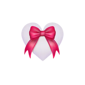 Cute Heart With Bow PNG Qkj