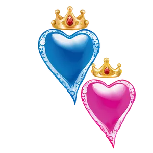 Cute Heart With Crown PNG Hxn21 PNG