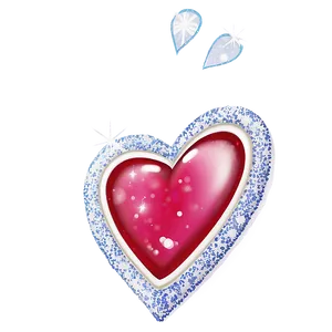 Cute Heart With Glitter PNG 05232024 PNG
