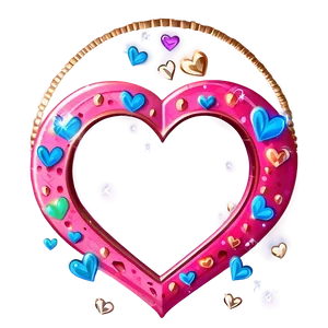 Cute Heart With Glitter PNG Vyi PNG