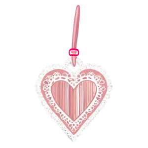 Cute Heart With Lace PNG 05232024 PNG