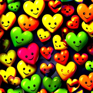 Cute Heart With Smiley PNG 05232024 PNG