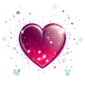 Cute Heart With Sparkles PNG 05232024 PNG
