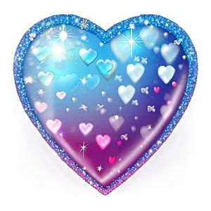 Cute Heart With Sparkles PNG Bny PNG