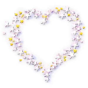 Cute Heart With Stars PNG 05232024 PNG
