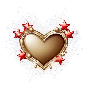 Cute Heart With Stars PNG 61 PNG