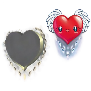 Cute Heart With Wings PNG Qmm70