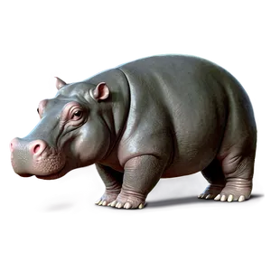 Cute Hippo Character PNG 05242024 PNG