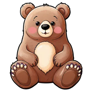 Cute Kawaii Bear Illustration Png 63 PNG image