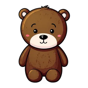 Cute Kawaii Bear Illustration Png 75 PNG image