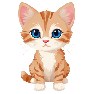 Cute Kitten Clipart Png Ocl16 PNG image