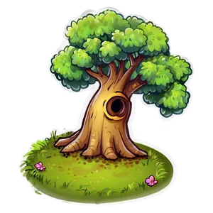 Cute Little Tree Drawing Png 06132024 PNG image