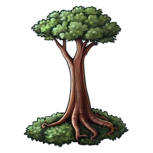 Cute Little Tree Drawing Png 6 PNG image