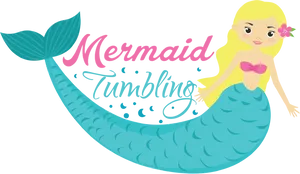 Cute Mermaid Tumbling Clipart PNG