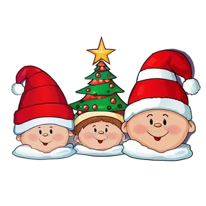 Cute Merry Christmas Characters PNG 77 PNG