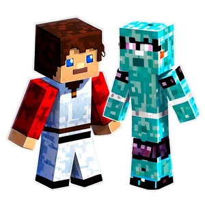 Cute Minecraft Characters PNG Cdj18