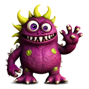 Cute Monster At Beach Png 06272024 PNG image