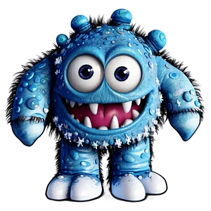 Cute Monster In Snow Png 31 PNG image