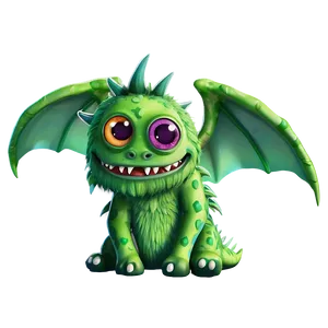 Cute Monster With Wings Png 06272024 PNG image