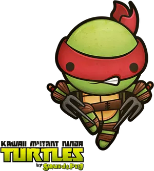 Cute Ninja Turtle Cartoon PNG image