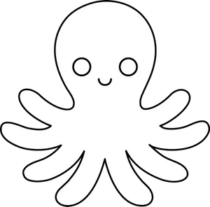 Cute Octopus Clipart PNG image