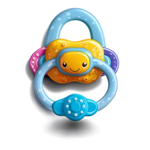 Cute Pacifier Design Png 3 PNG image