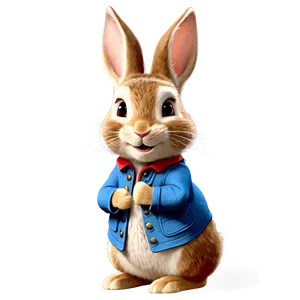 Cute Peter Rabbit Character Png 06262024 PNG image