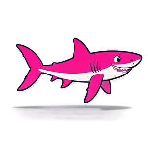 Cute Pink Baby Shark Cartoon Png 67 PNG image