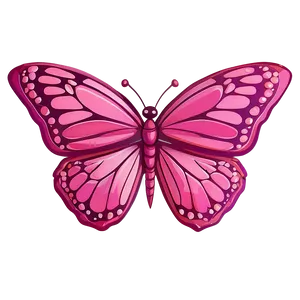 Cute Pink Butterfly Cartoon PNG Jgk72