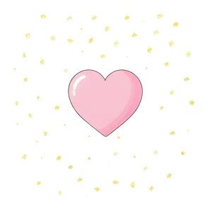 Cute Pink Heart Illustration Png 05232024 PNG image