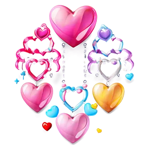 Cute Pink Heart Illustration Png 18 PNG image