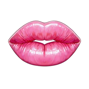 Cute Pink Lips Png 06212024 PNG image