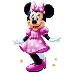 Cute Pink Minnie Mouse Character Png Ssr PNG image