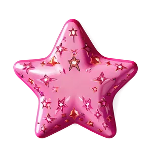 Cute Pink Stars PNG Arm36 PNG