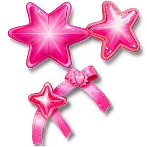 Cute Pink Stars PNG Lso
