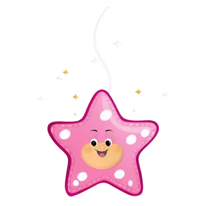 Cute Pink Stars PNG Qad65 PNG