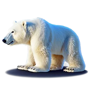 Cute Polar Bear Cartoon PNG 82