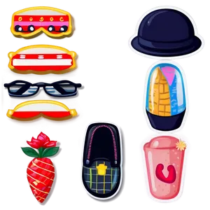 Cute Preppy Stickers Pack Png Ith PNG image