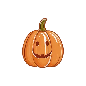Cute Pumpkin Outline Draft PNG 06202024