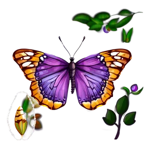 Cute Purple Butterfly Png Xcv PNG image