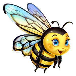 Cute Queen Bee Character Png 86 PNG image