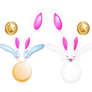 Cute Rabbit Ears Hat Png 8 PNG image