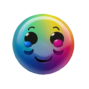 Cute Rainbow Emoji Png Sqj PNG image